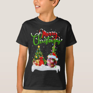 Xmas Tremlicht Weihnachtsmannmütze Gemüsezwiebeln T-Shirt