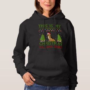 Xmas Ugly Sweater Style German Shepherd Dog Christ Hoodie
