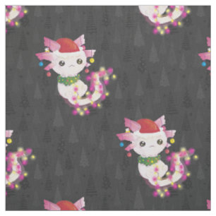 xmas weihnachtsmann axolotl stoff