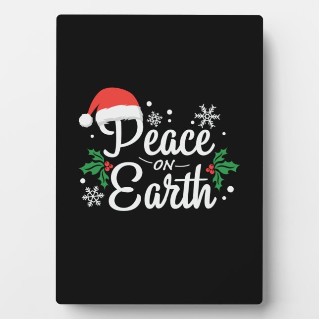 Xmas Weltfrieden Fotoplatte (Vorderseite)
