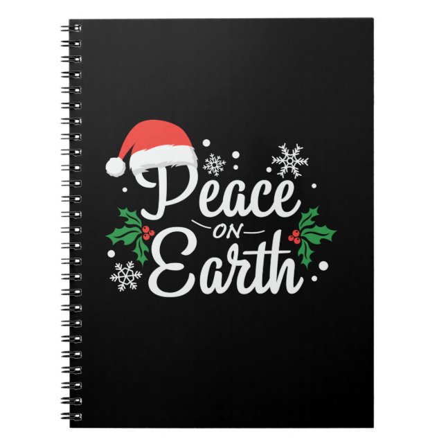 Xmas Weltfrieden Notizblock (Vorderseite)
