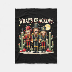 Xmas Western Nutcracker Was ist Crackin Weihnachte Fleecedecke