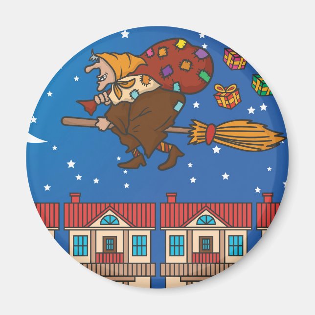 xmas witz Befana Magnet (Vorne)