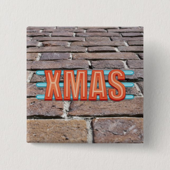XMAS-Zeichen Button (Vorderseite)