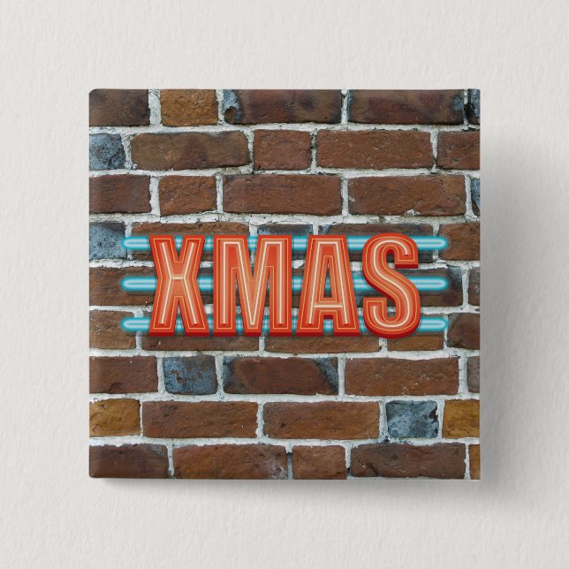 XMAS-Zeichen Button (Vorderseite)