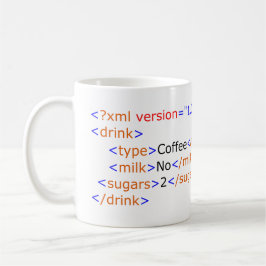 XML-Programmier-Kaffee-Tasse Kaffeetasse