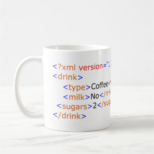 XML-Programmier-Kaffee-Tasse Kaffeetasse