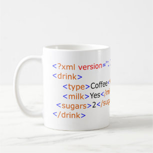 XML Programmierungskaffee-Tasse Kaffeetasse
