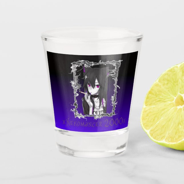 xNekomancer 2000x Shot Glass Schnapsglas (Vorderseite)
