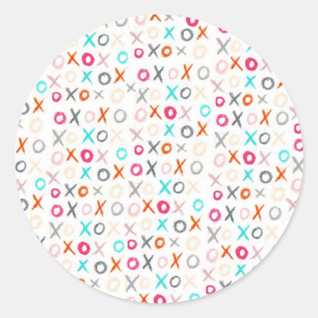 Xo-Aufkleber Runder Aufkleber (Vorderseite)