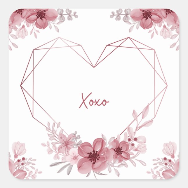 Xo-floraler Aufkleber (Vorderseite)