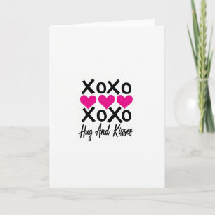 Xo Herz Muster Grußkarte Karte