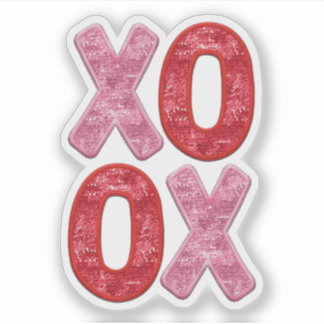 XO OX - Bisou Câlin Câlin Bisou Autocollant de la 