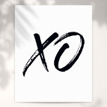 XO-Script-Liebe und -Fehler Poster<br><div class="desc">Ein cooles, trendiges und lustiges Design für Ihre Zuhause. Entwickelt von Thisisnotme©</div>