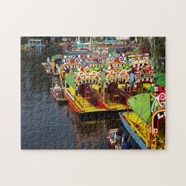 Xochimilco-See Mexiko. Puzzle (Horizontal)