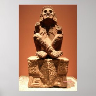 Xochipilli, aztekischer Gott des Musik-Plakats Poster