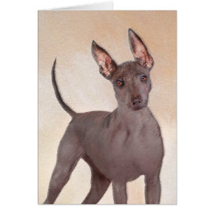 Xoloitzcuintli Malerei - Niedliche Original Dog Ar