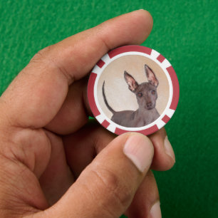 Xoloitzcuintli Malerei - Niedliche Original Dog Ar Pokerchips