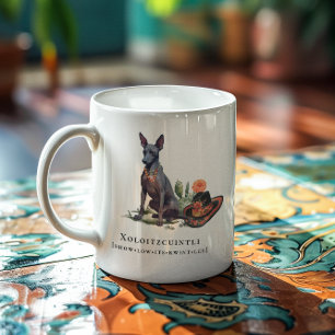 Xoloitzcuintli   Wasserfarben-Mexikanischer Nackth Kaffeetasse