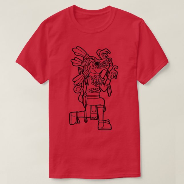 Xolotl Aztec God Nahuatl Mayan Inca Toltec Geschen T-Shirt (Design vorne)