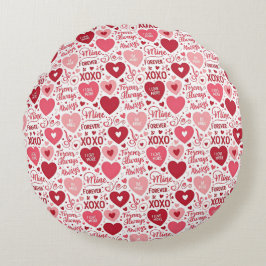XOXO & Always Be Mine Valentine  Rundes Kissen