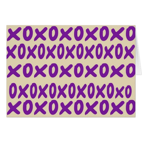 "xoxo" Anmerkungs-Karte Karte