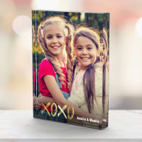 XOXO Best Friends Foto Gold Script BESTE FREUNDIN