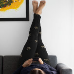 XOXO Black Hot Pink Gold Typography Cute Leggings<br><div class="desc">This is a cute typography/ text design with "XOXO" as a pattern. It is in trending black, hot pink / magenta, and gold. Perfect for a Valentine's Day or Anniversary gift, or for a new addition to your stylish clothing and accessories. To customize, you can change the text "XOXO", by...</div>