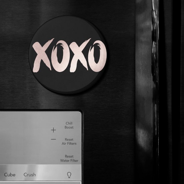 XOXO Blush Pink | Handgeschriebenes Pinselskript Magnet (Von Creator hochgeladen)