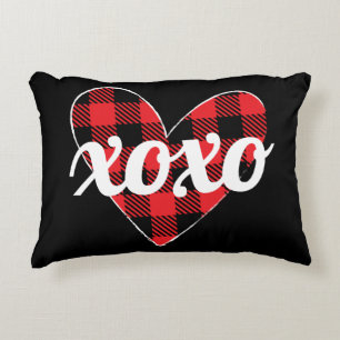 Xoxo büffalo Herz Accent Pillow Dekokissen
