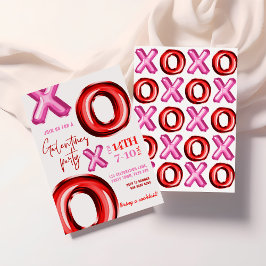 XOXO bulle de feuille Galentines Party Invitation