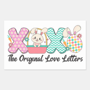 XOXO Bunny Love Aufkleber