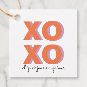 XOXO Colorblock Geschenkanhänger