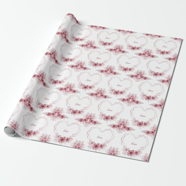 Xoxo floral Packpapier (Ungerollt)