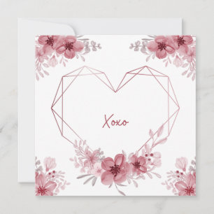 Xoxo Flororal Karte