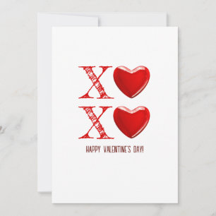 Xoxo Frohe Valentinstage mit süßen Herzbonbons Einladung