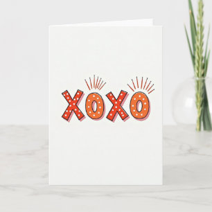 Xoxo Grafik-Liebeskarte Karte