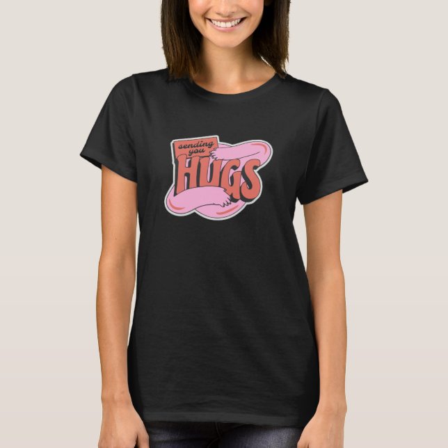 XOXO Graphic Sending You Hugs T-Shirt (Vorderseite)