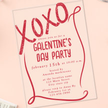XOXO Handgezeichnete Galentine’s Day-Party