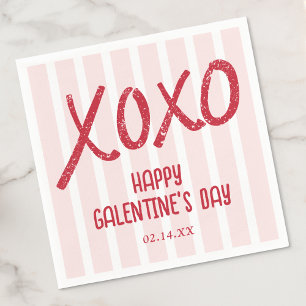 XOXO Handgezeichnete Galentine’s Day-Party Serviette