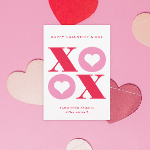 Xoxo Herz-Klasse Valentine-Tageskarte Einladung