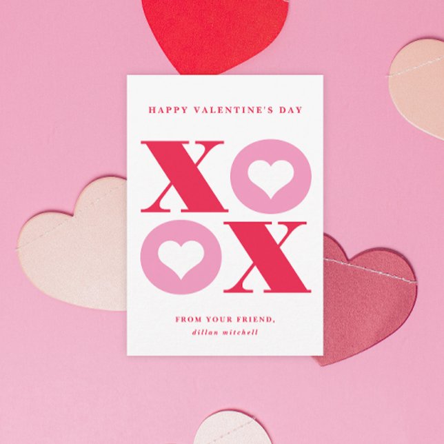 Xoxo Herz-Klasse Valentine-Tageskarte Einladung (Von Creator hochgeladen)