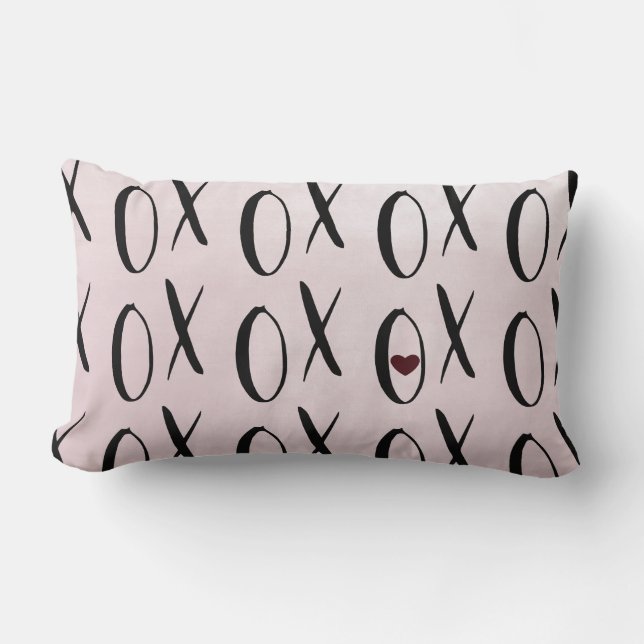 XOXO Herz Lendenkissen (Vorderseite)