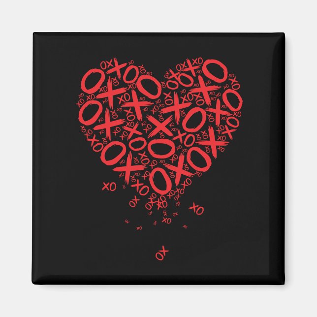 XOXO Herz Magnet (Vorne)