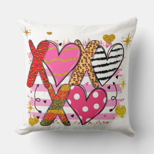 XOXO Herz Niedlich und spielerisch Kissen
