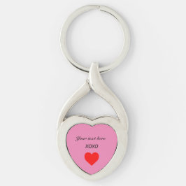 XOXO HERZ personalisieren Schlüsselanhänger