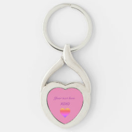 XOXO HERZ personalisieren Schlüsselanhänger