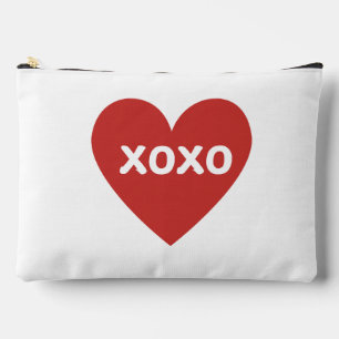 XOXO Herz-Reißverschluss-Tasche Make-Up-Tasche Zubehörtasche