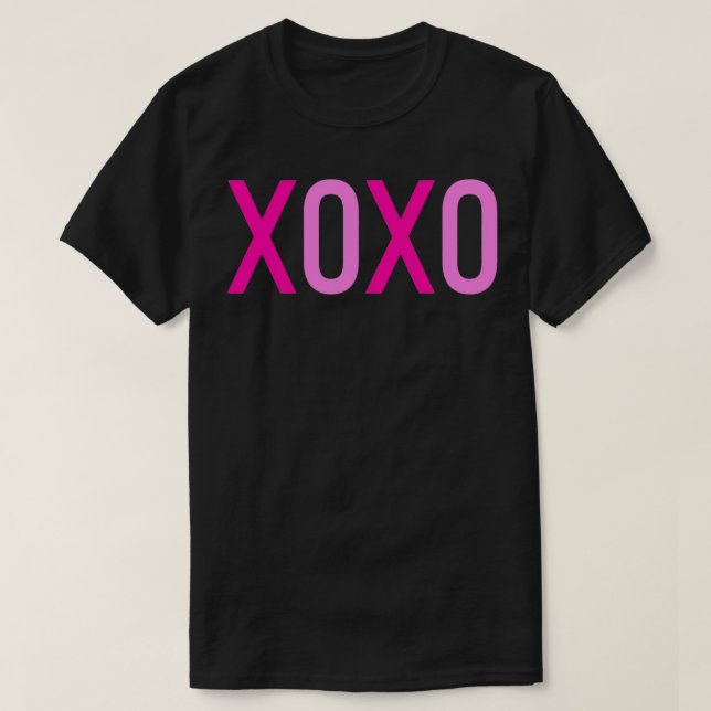 XOXO Herz-Valentinstag-Shirt T-Shirt (Design vorne)