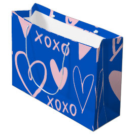 XOXO-Herzen Große Geschenktasche  Geschenktüte